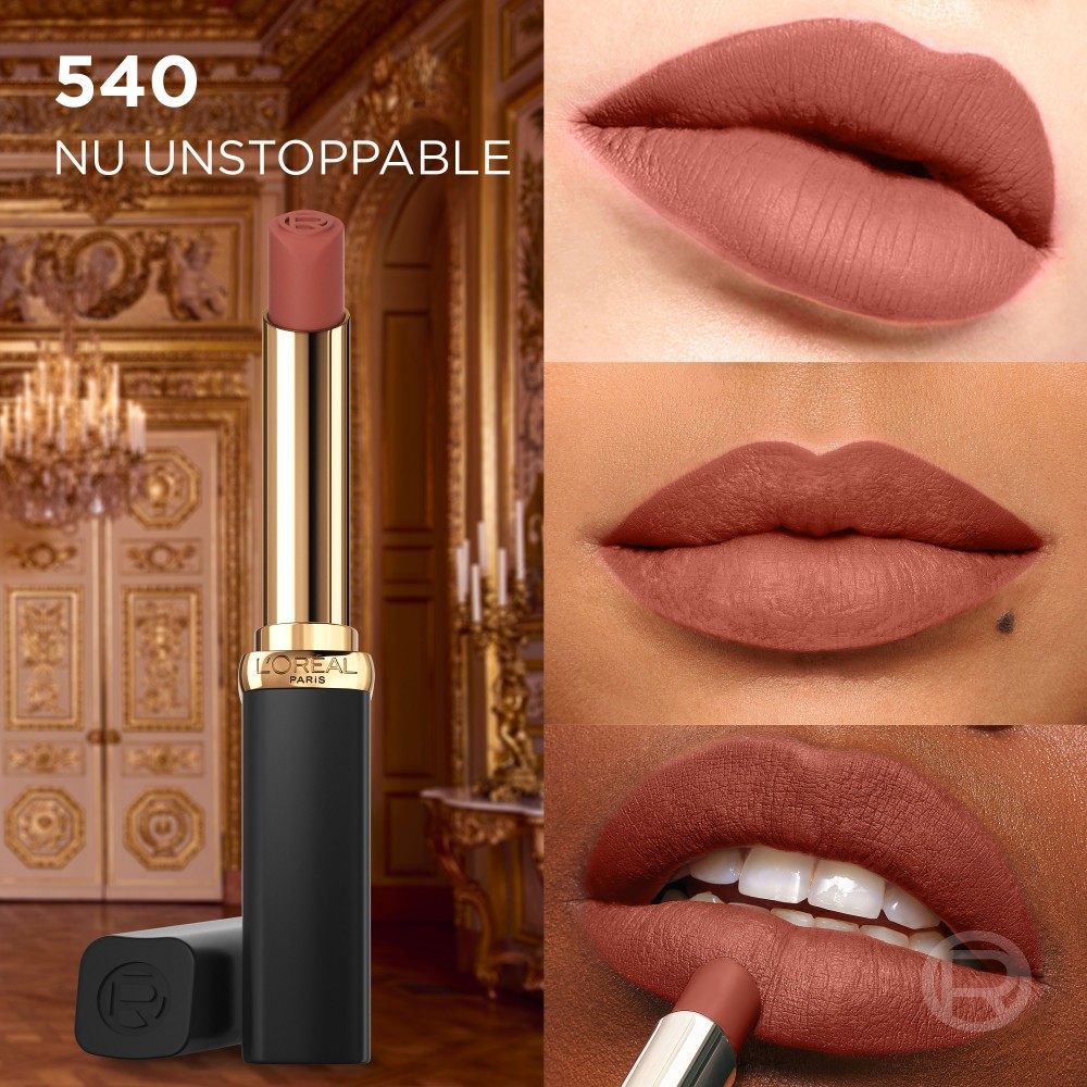 Labial Color Riche Intense Volume Matte Le Nude Unstoppable Cruz Verde