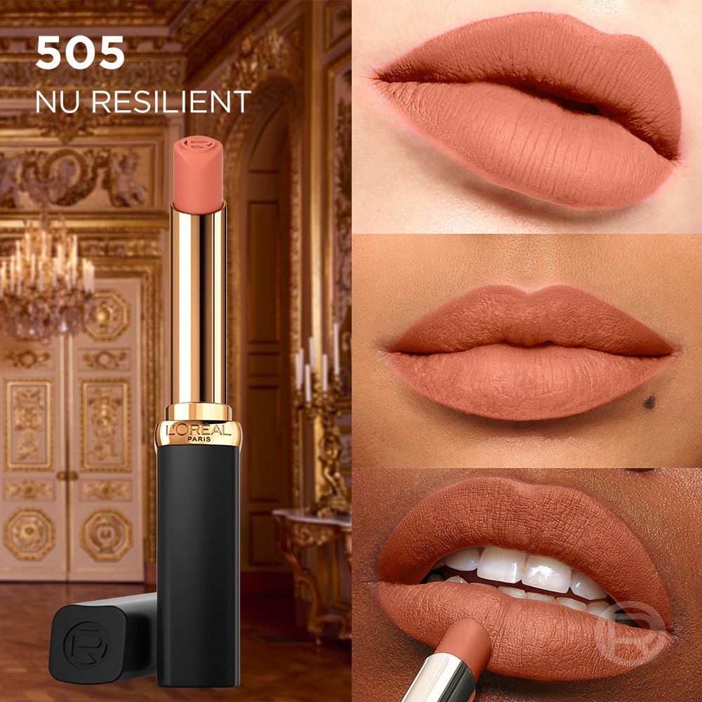 Labial Color Riche Intense Volume Matte Le Nude Resilient Cruz Verde