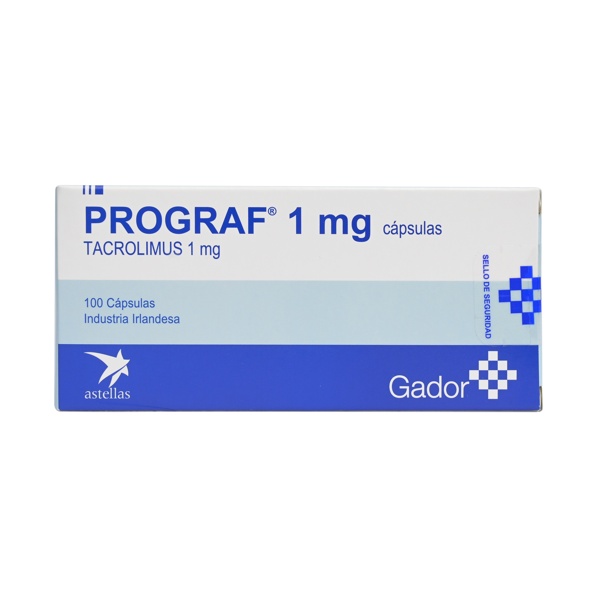 Prograf Tacrolimus 1 mg 100 Cápsulas Cruz Verde