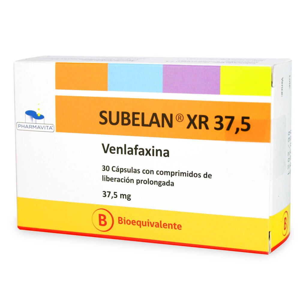 Subelan-XR-Venlafaxina-37,5-mg-30-Cápsulas-Liberación-Prolongada-imagen-1