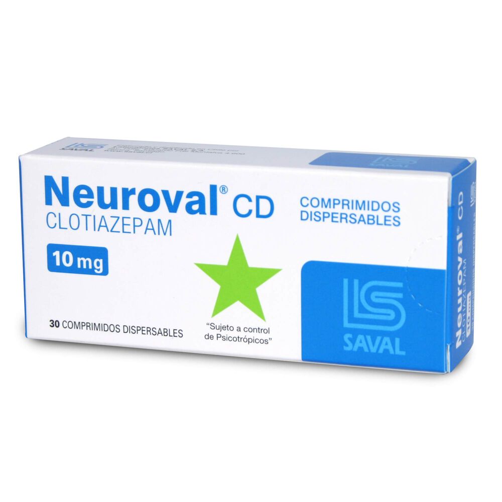 Neuroval-CD-Clotiazepam-10-mg-30-Comprimidos-Dispersable-imagen-1