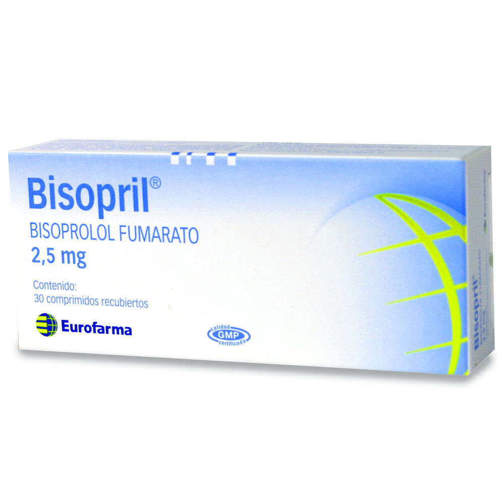 Bisopril-Bisoprolol-2,5-mg-30-Comprimidos-Recubiertos-imagen-1