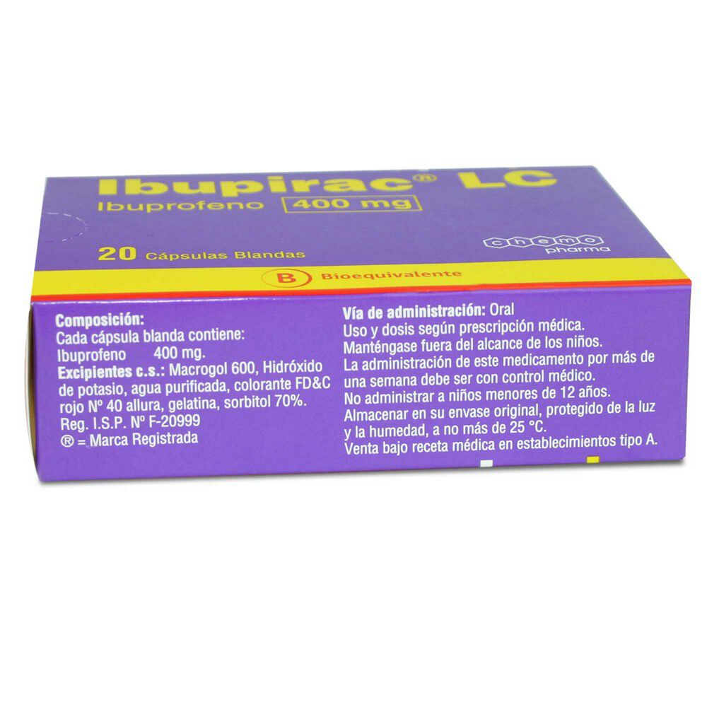 Ibupirac-LC-Ibuprofeno-400-mg-20-Cápsulas-Blandas-imagen-2