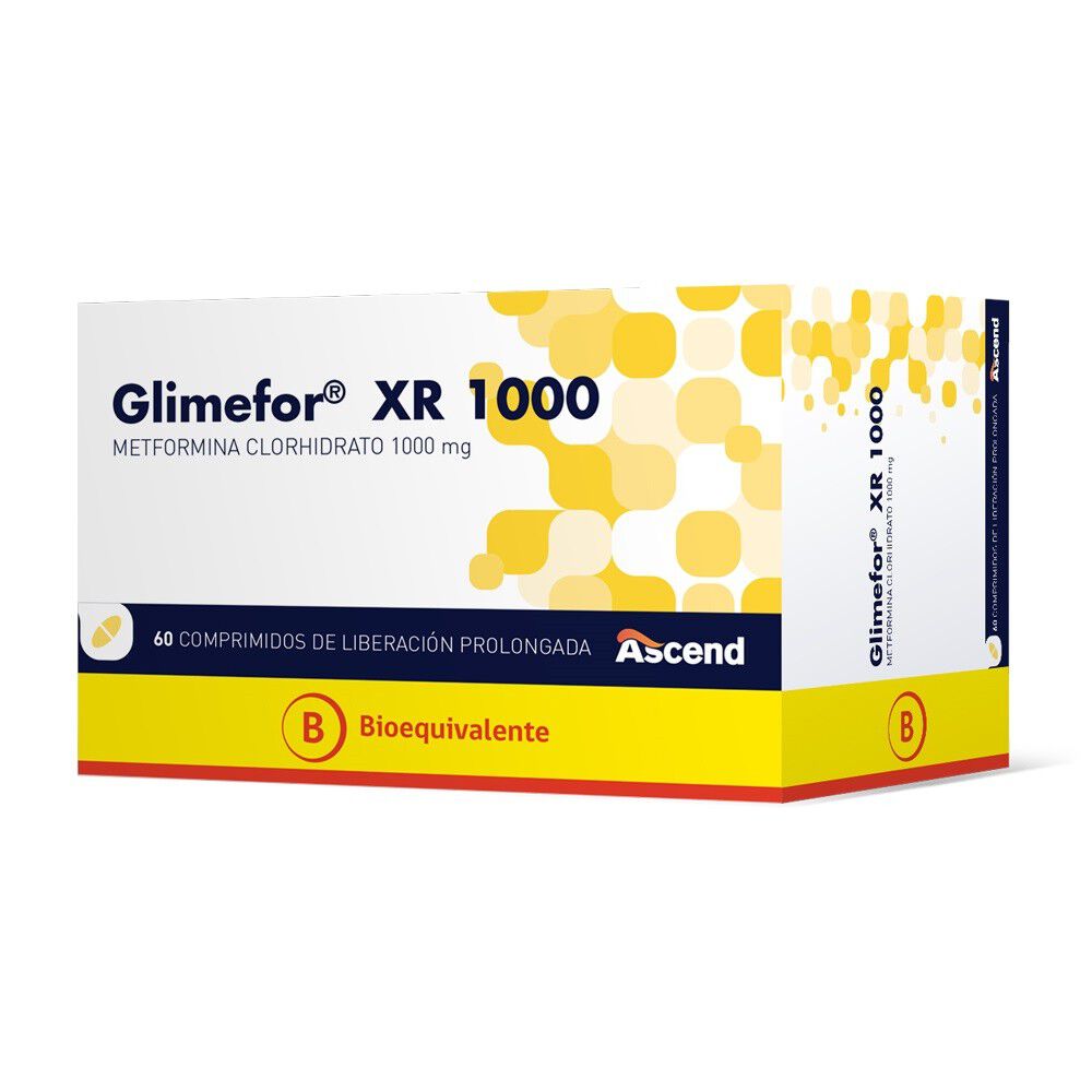 Glimefor-XR-Metformina-de-Liberación-Prolongada-1000-mg-60-Comprimidos-imagen-1