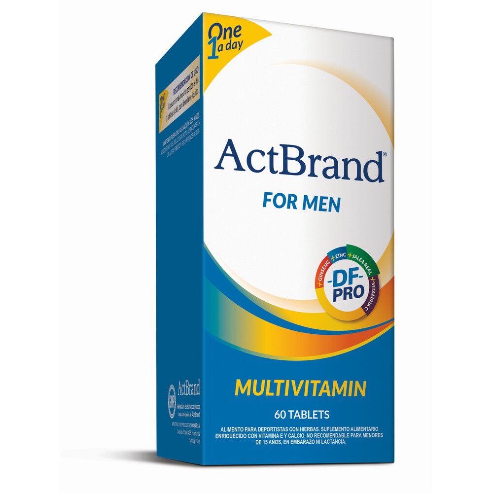 Multivitamínico-Actbrand-Men-60-Tabletas-imagen