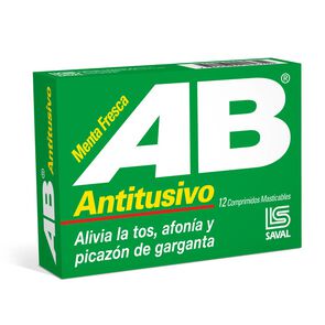AB-Antitusivo-Clorhexidina-10-mg-12-Comprimidos-Masticable-Sabor-Menta-Fresca-imagen