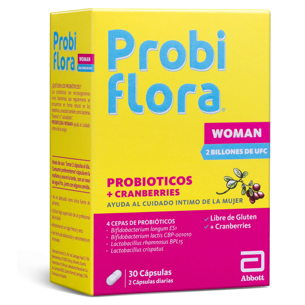 Probiflora-Woman-Probioticos-+-Cranberries-30-Cápsulas-imagen