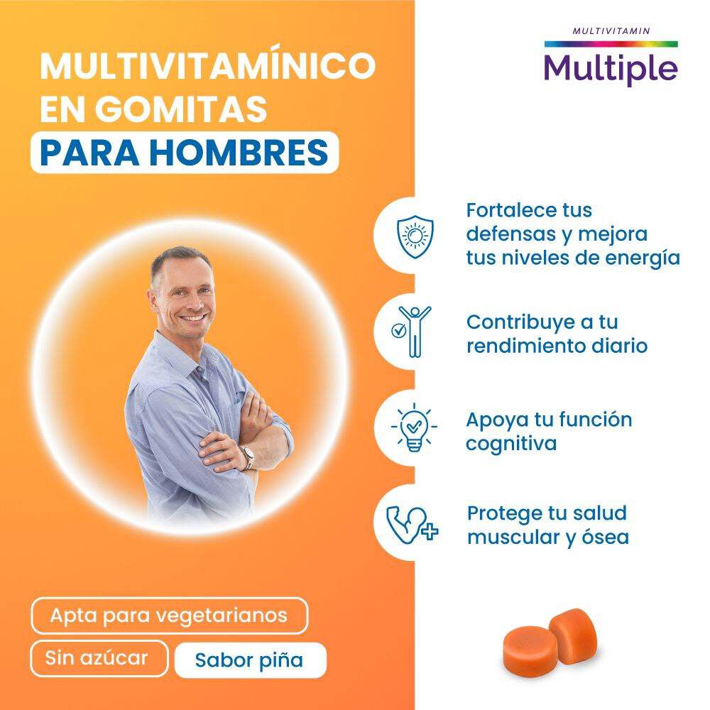 Men-Multivitaminico-Gummies,-60-Gomitas-Sabor-Pi&ntilde;a-imagen-2
