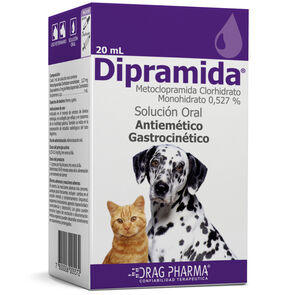 Dipramida-Metoclopramida-Clorhidrato-Monohidrato-0,527%-20-mL-Solución-Oral-Perros-y-Gatos-imagen