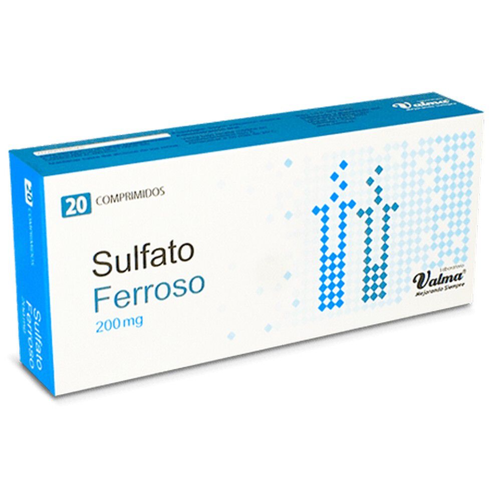 Sulfato-Sulfato-Ferroso-200-mg-20-Comprimidos-imagen
