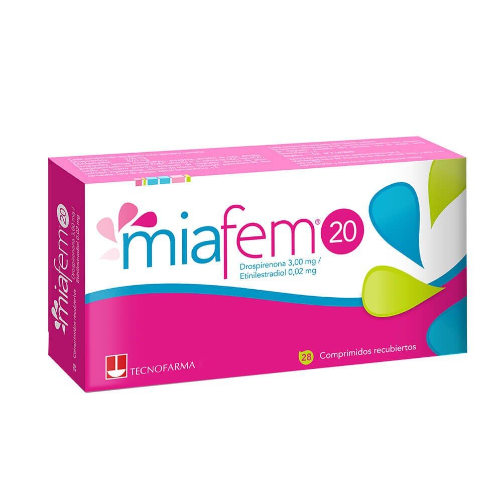 Miafem-20-Drospirenona-3-mg-Etinilestradiol-0,02-mg-28-Comprimidos-Recubiertos-imagen