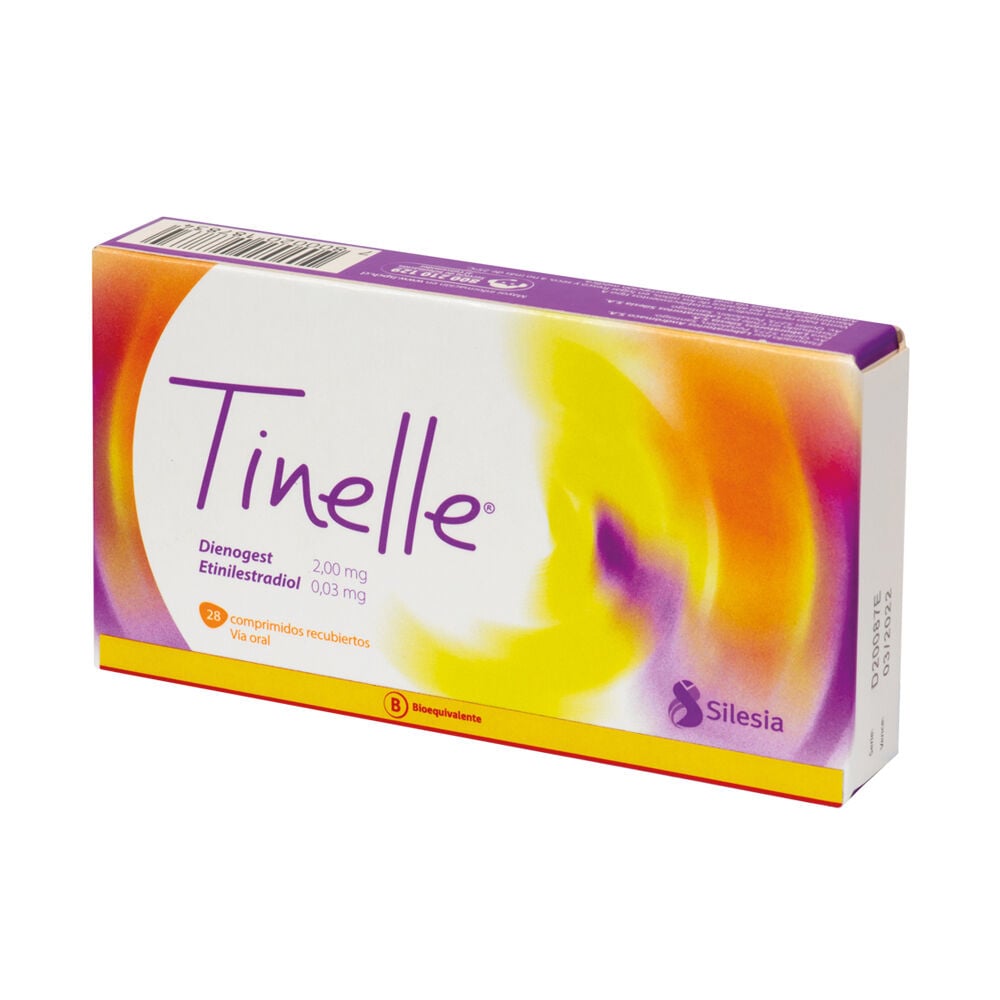 Tinelle-Dienogest-2-mg--Etinilestradiol-0,03-mg-28-Comprimidos-Recubiertos-imagen-1