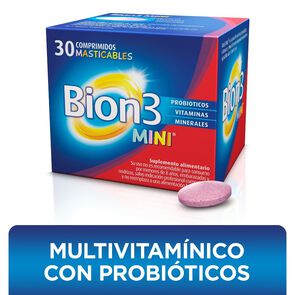 Bion-3-Mini-Cultivos-Probioticos-Vitaminas-300-mcg-30-Comprimidos-imagen