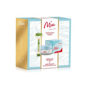 Hidratación-Básica-Crema-Dia-Piel-Normal-50-mL-+-Masajeador-de-Rodillo-Jade-imagen