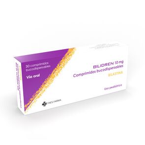 Bilidren-Pediátrico-Bilastina-10-mg-30-Comprimidos-bucodispersables-(ODT)-imagen