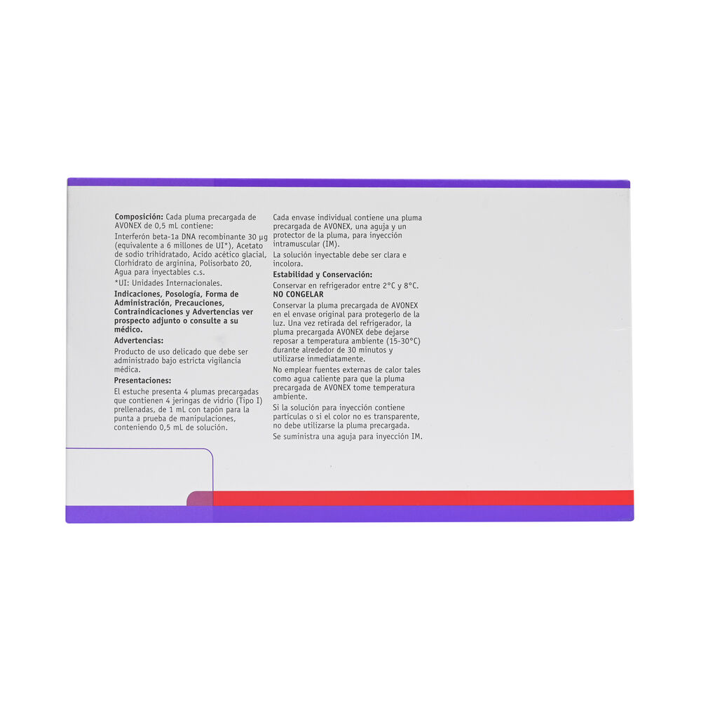 Avonex-Recombinante-Interferón-Beta-1A-30-mcg-/-0,5-mL-Solución-Inyectable-1-Pluma-Pre-Cargada-imagen-2