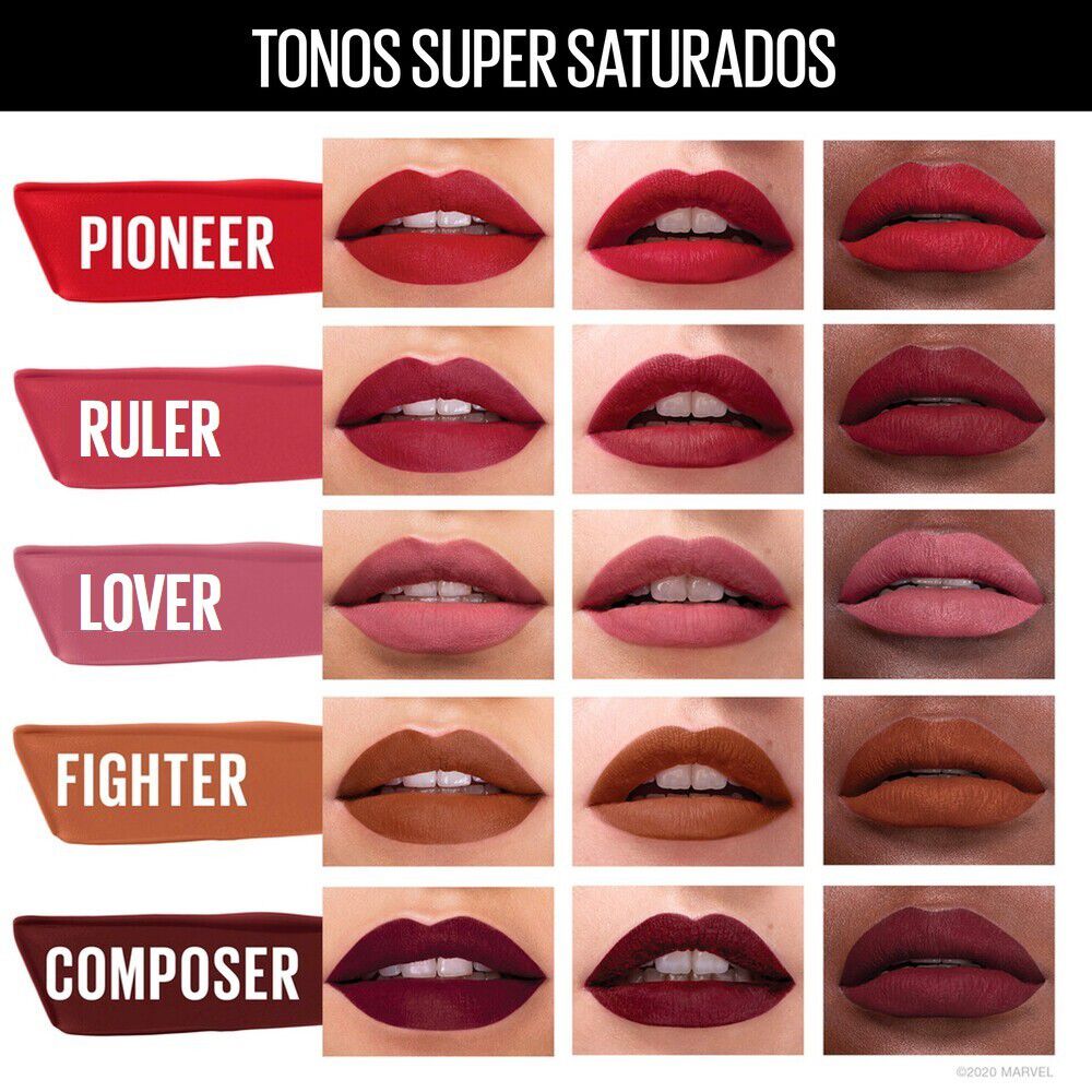 Marvel-X-Maybelline-Labial-Larga-Duración-Super-Stay-Matte-Ink-15-Lover-imagen-4