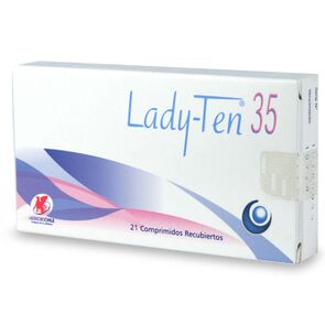 Lady-Ten-35-Ciproterona-2-mg-Etinilestradiol-0,035-mg-21-Comprimidos-imagen