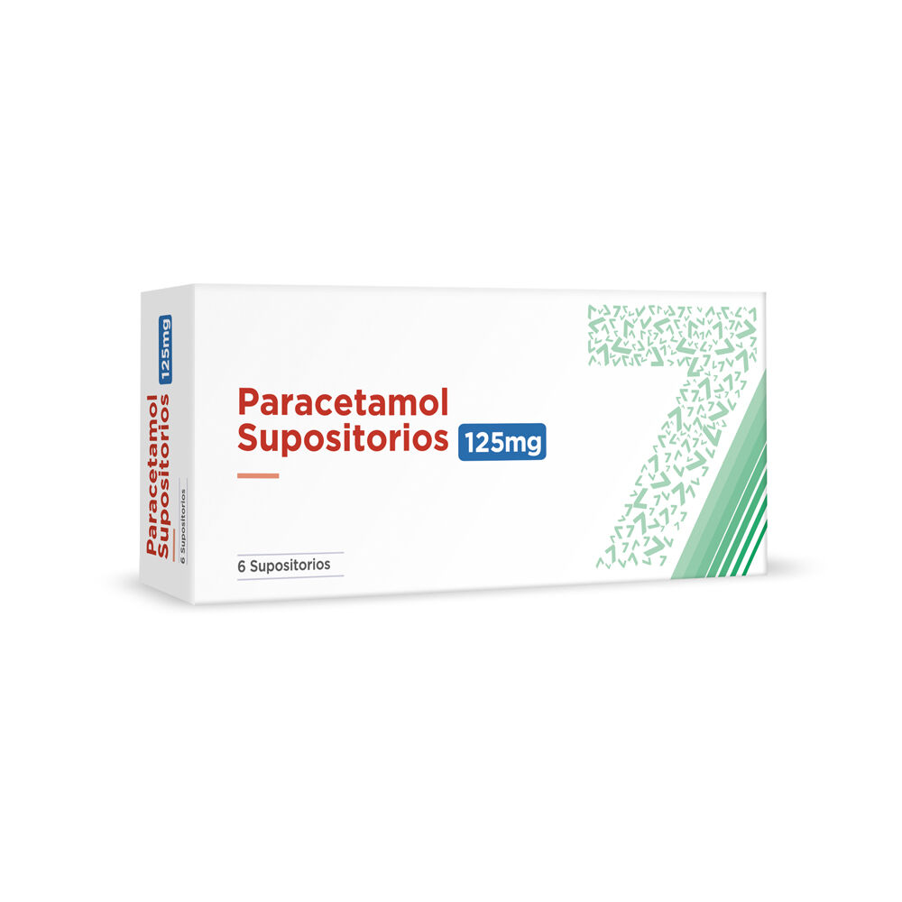 Paracetamol 125 mg x 6 Supositorios