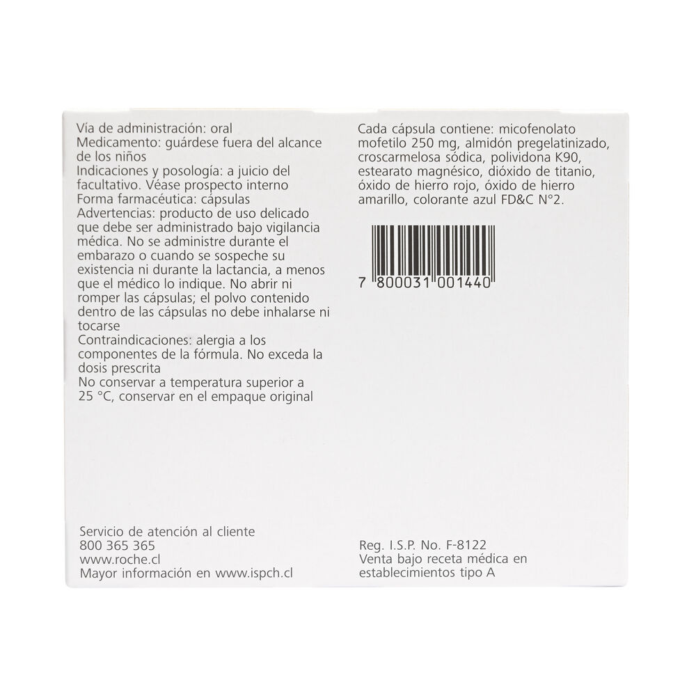 Cellcept-Micofenolato-Mofetilo-250-mg-100-Cápsulas-imagen-2