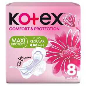 Kotex-Toalla-D&iacute;a-Maxi-Prot.-Comfort-Y-Protec.-8-Unidades-imagen