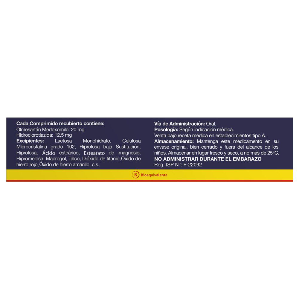 Olmepress-D-20/12,5-Olmesartán-20-mg-Hidroclorotiazida-12,5-mg-30-Comprimidos-Recubiertos-imagen-2
