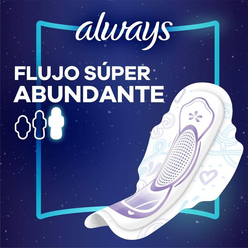 Toalla-Higenica-Nocturna-Ultradelgada-Tela-Suave-Extra-Larga-Flujo-Super-Abundante-14-Unidades-imagen-4