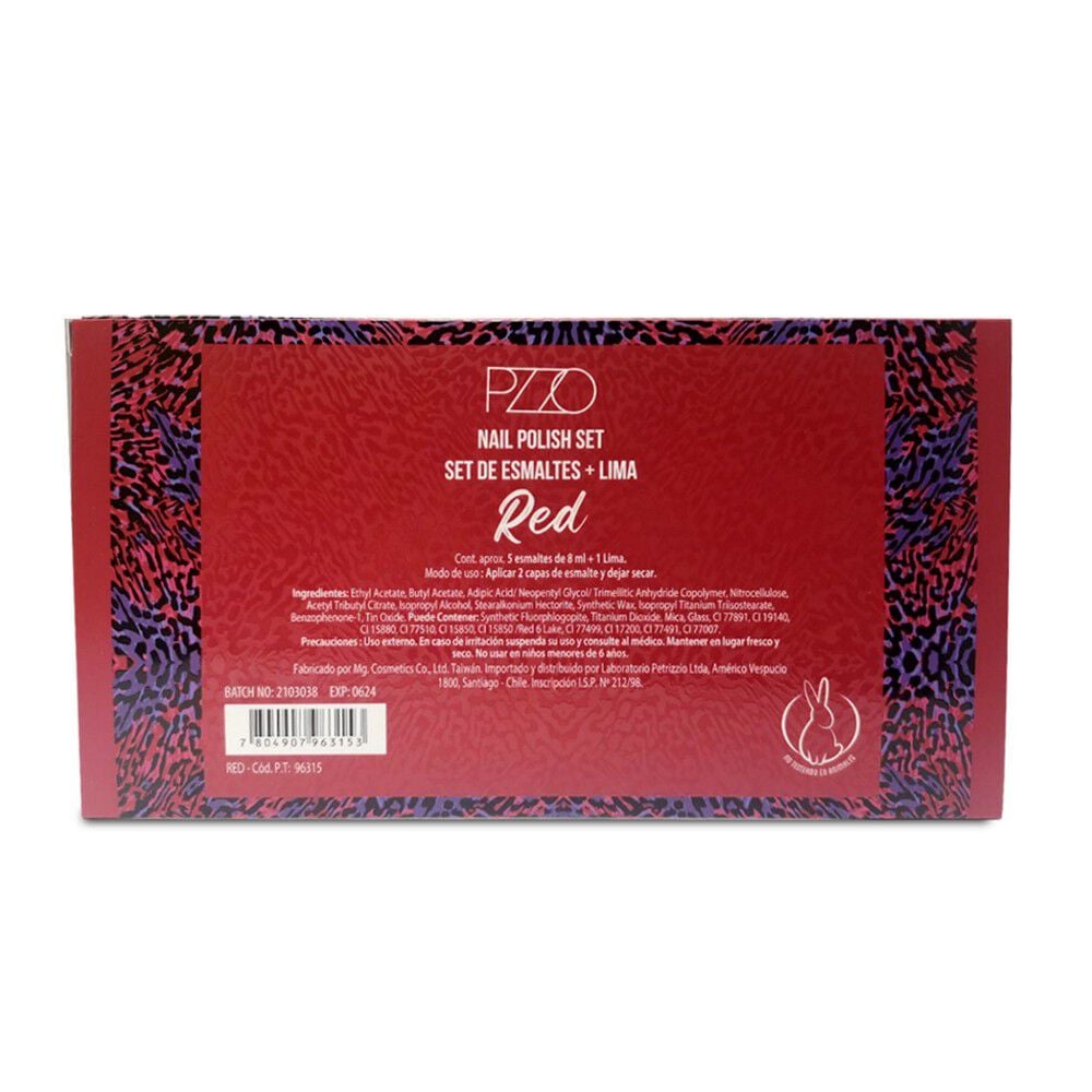 Set-Uñas-Nail-Polish-Red-imagen-2