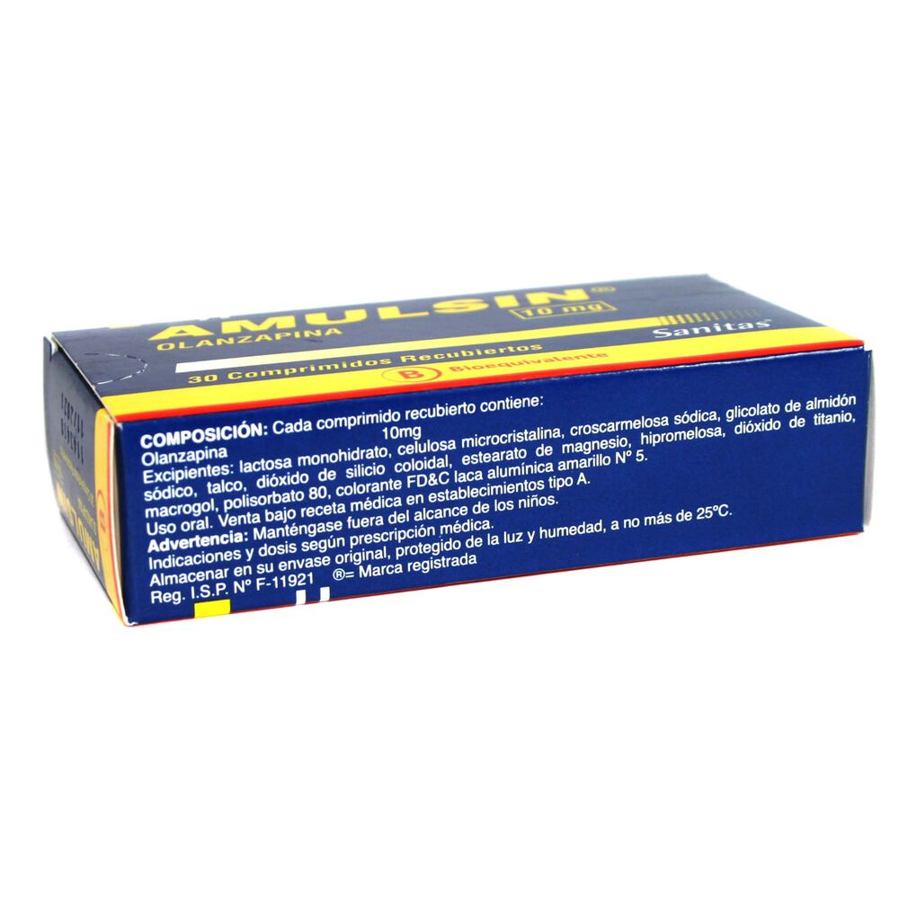 Amulsin-Olanzapina-10-mg-30-Comprimidos-Recubierto-imagen-3