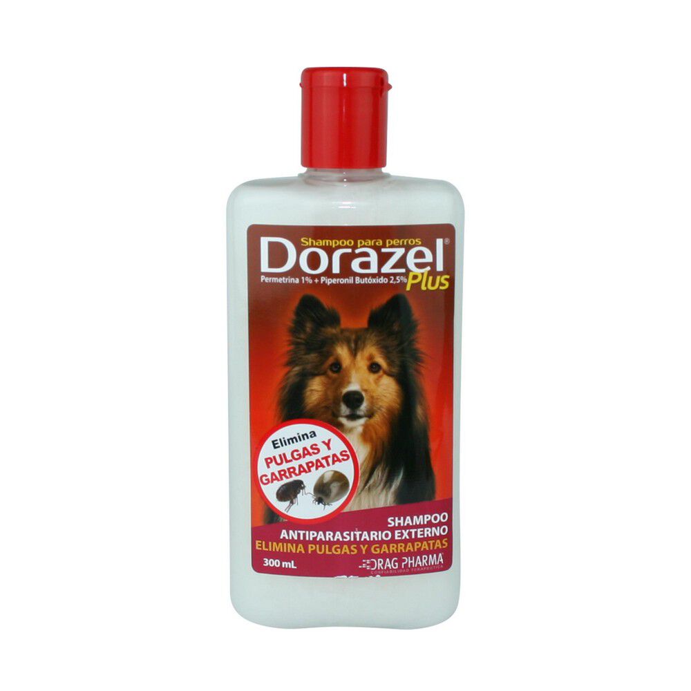 Dorazel-Plus-Perros-contra-Pulgas-y-Garrapatas-Permetrina-0,1%-Shampoo-Medicado-300-mL-imagen-1