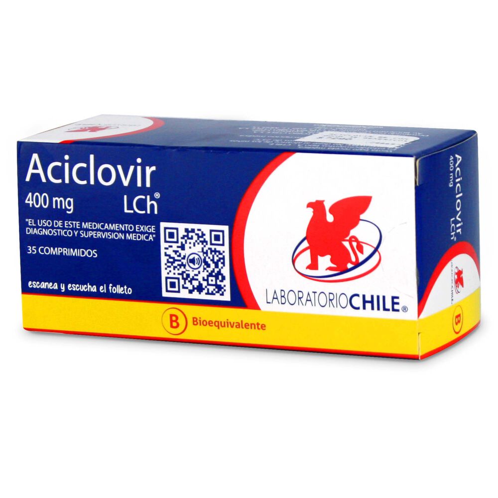 Aciclovir 400 mg 35 Comprimidos Farmacias Cruz Verde