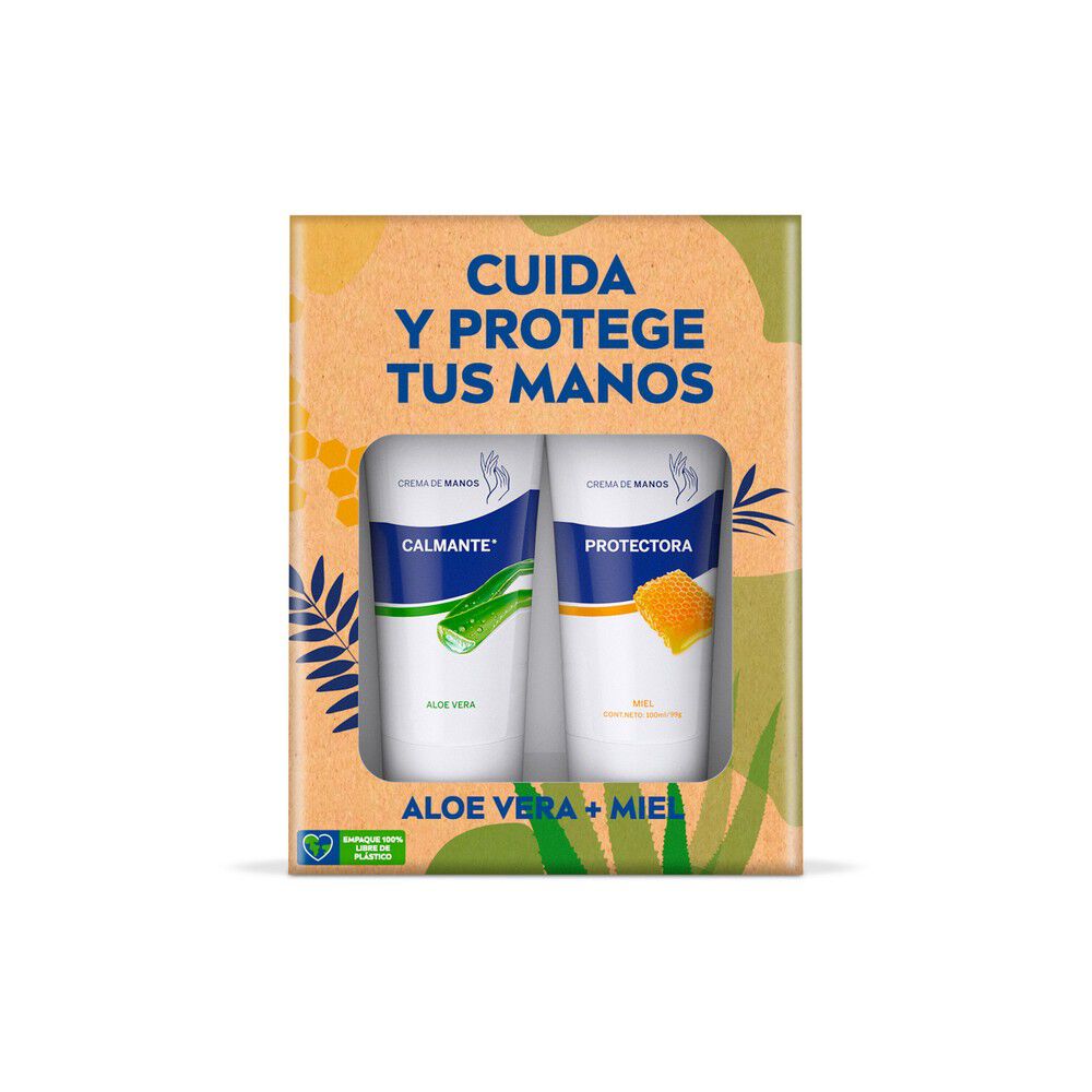 Pack-Crema-de-Manos-Miel-Protectora-100ml-+-Aloe-Vera-Calmante-100ml-imagen-2