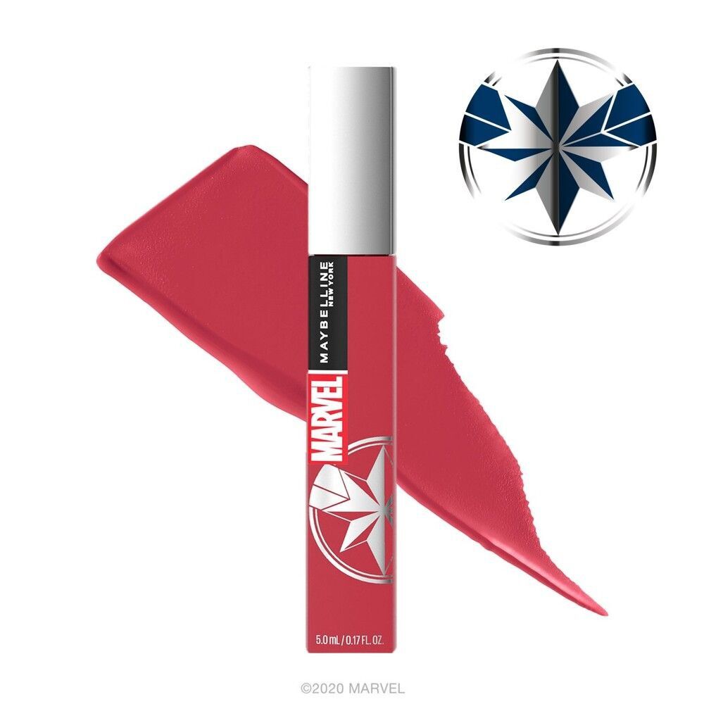 Marvel-X-Maybelline-Labial-Larga-Duración-Super-Stay-Matte-Ink-80-Ruler-imagen-1