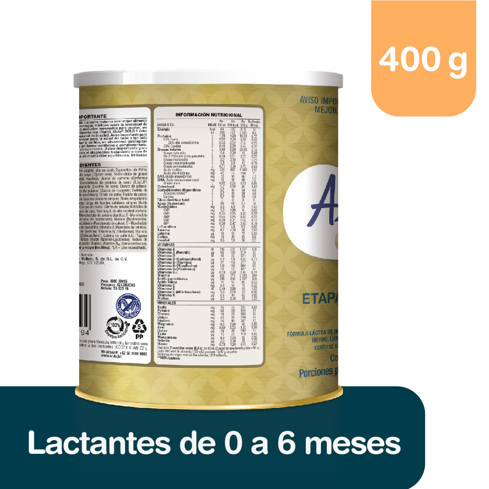 Formula-Lactea-de-Inicio-Gold-en-Polvo-0-6-Meses-400-gr-imagen-3