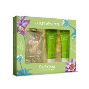 Set-Fragancia-Fresh-Green-EDT-100-ml-+-Body-Lotion-+-Shower-Gel-imagen