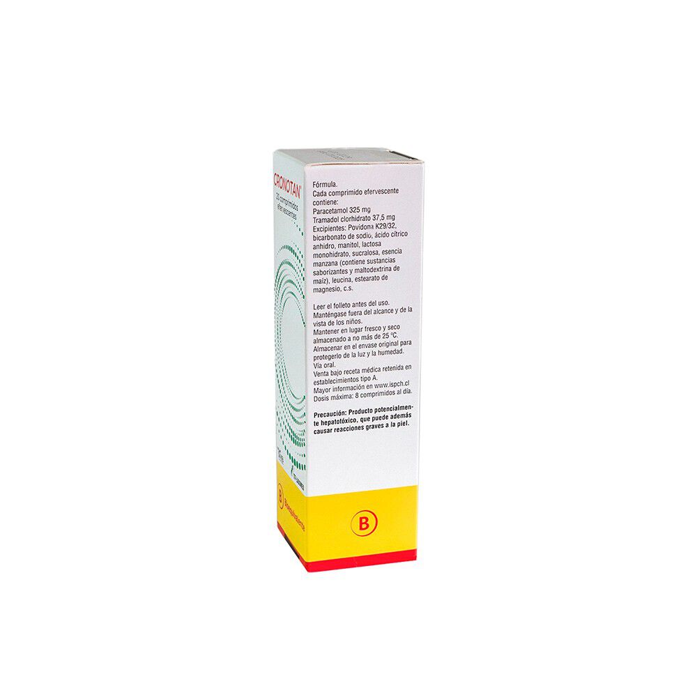 Cronotan-Efervescente-Tramadol-Clorhidrato-37,5-mg-Paracetamol-325-mg-20-Comprimidos-imagen-3