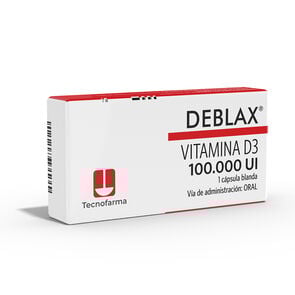 Deblax Vitamina D3 100.000Ui 1 Cápsula Blanda Deblax-Vitamina-D3-100.000Ui-1-Cápsula-Blanda-imagen