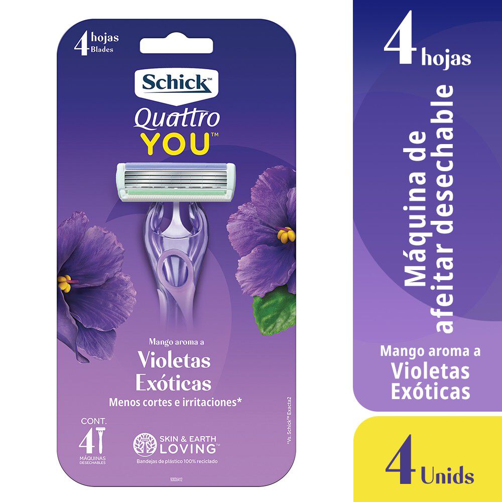 Máquina-de-Afeitar-Quatro-You-Desechable-imagen-3
