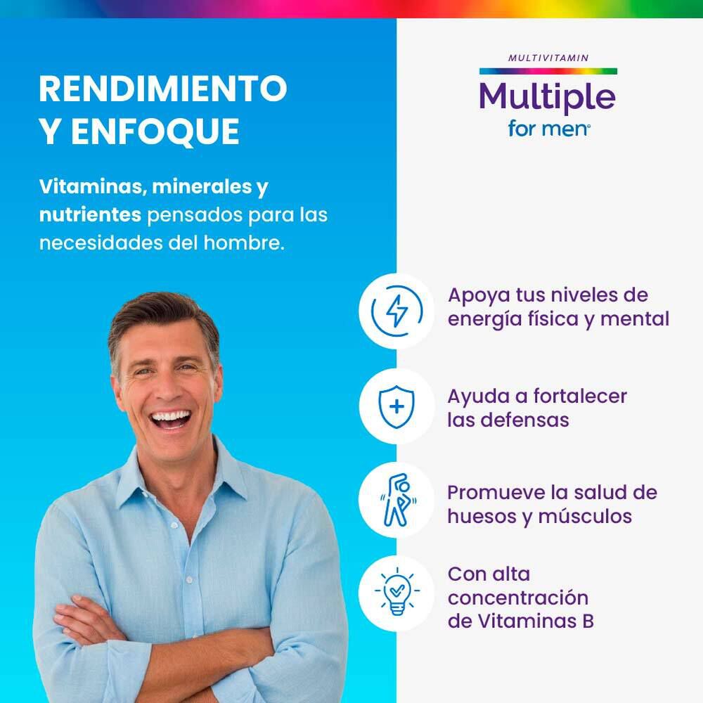 Multivitam&iacute;nico-Multiple-for-Men-90-comprimidos-imagen-2