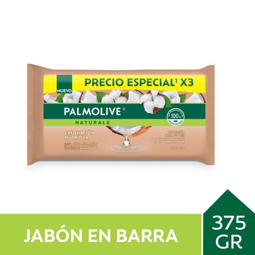 Naturals-Jab&oacute;n-Barra-Suavidad-Exfoliante-Coco-&-Algod&oacute;n-125-grs-X3-imagen-1