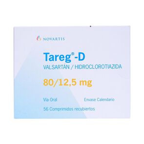 Tareg-D-80/12,5-Valsartan-80-mg-56-Comprimidos-Recubiertos-imagen