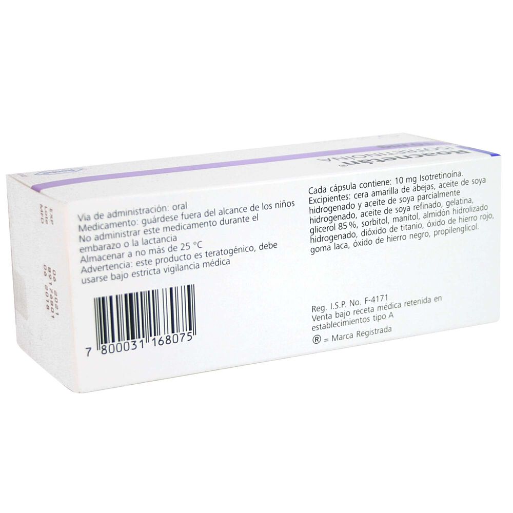 Roacnetan--Isotretinoina-10-mg-30-Cápsulas-imagen-2