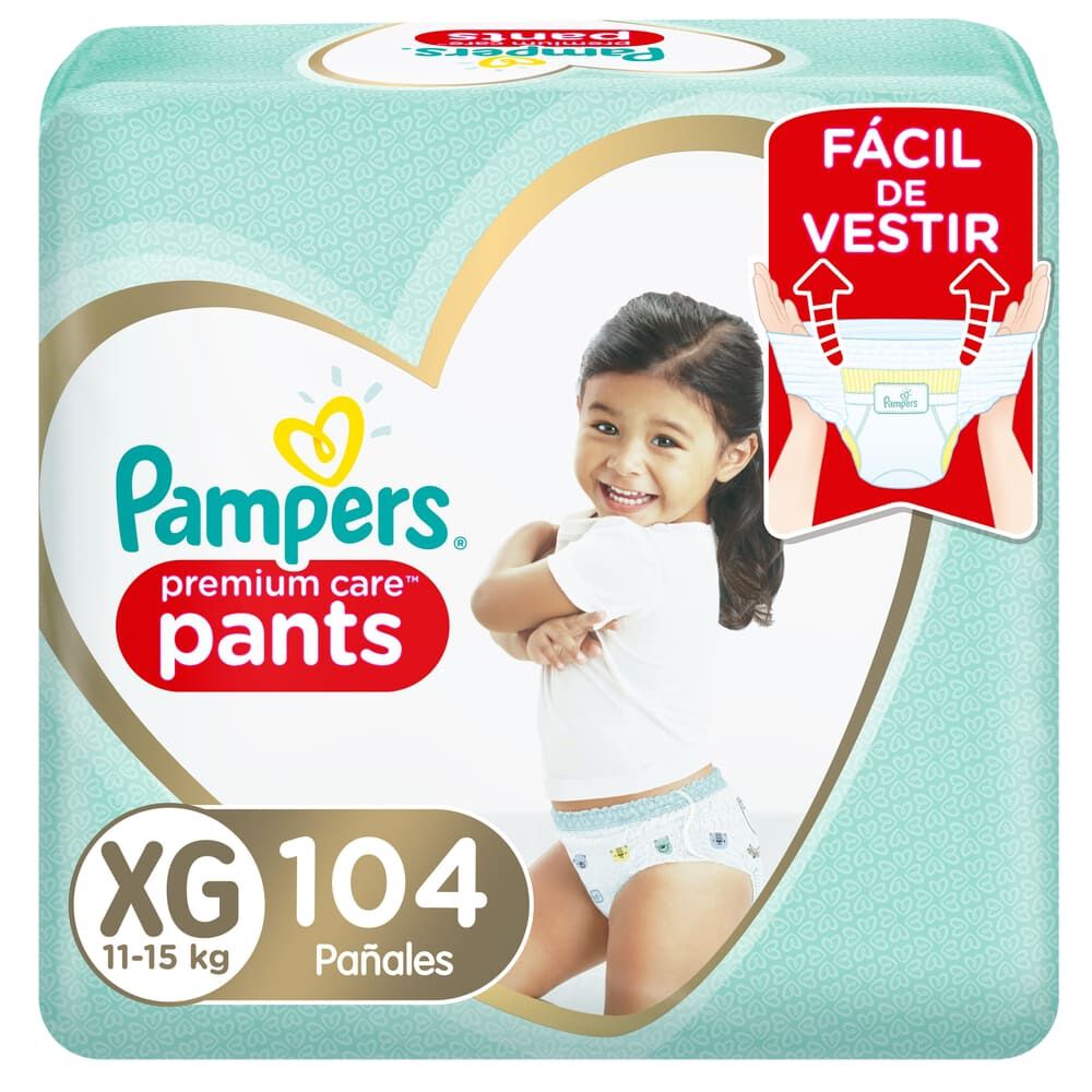 Pañales-Premium-Care-Pants-Talla-XG,-104-Unidades-imagen-1