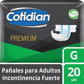 Pa&ntilde;al-Adulto-Premium-Unisex-Incontinencia-Fuerte-Talla-G-20-Unidades-imagen