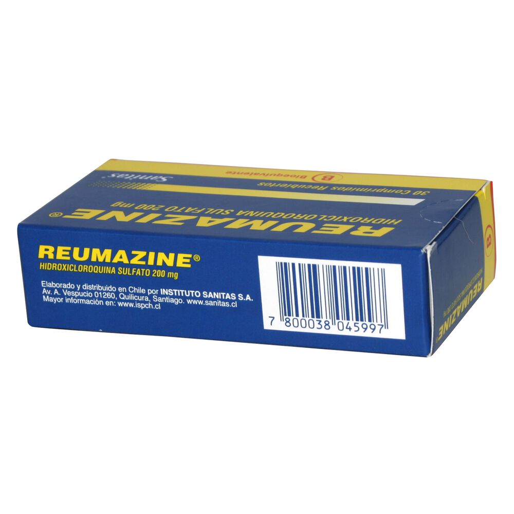 Reumazine-Hidroxicloroquina-Sulfato-200-mg-30-Comprimidos-imagen-2