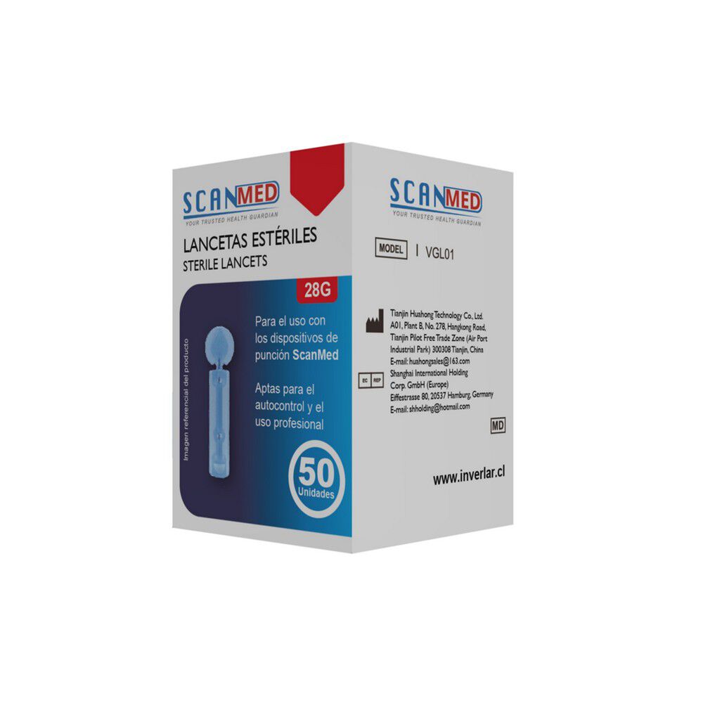 Scanmed-Vgl01-50-Lancetas-Estéril-28G-Para-Punción-imagen-2