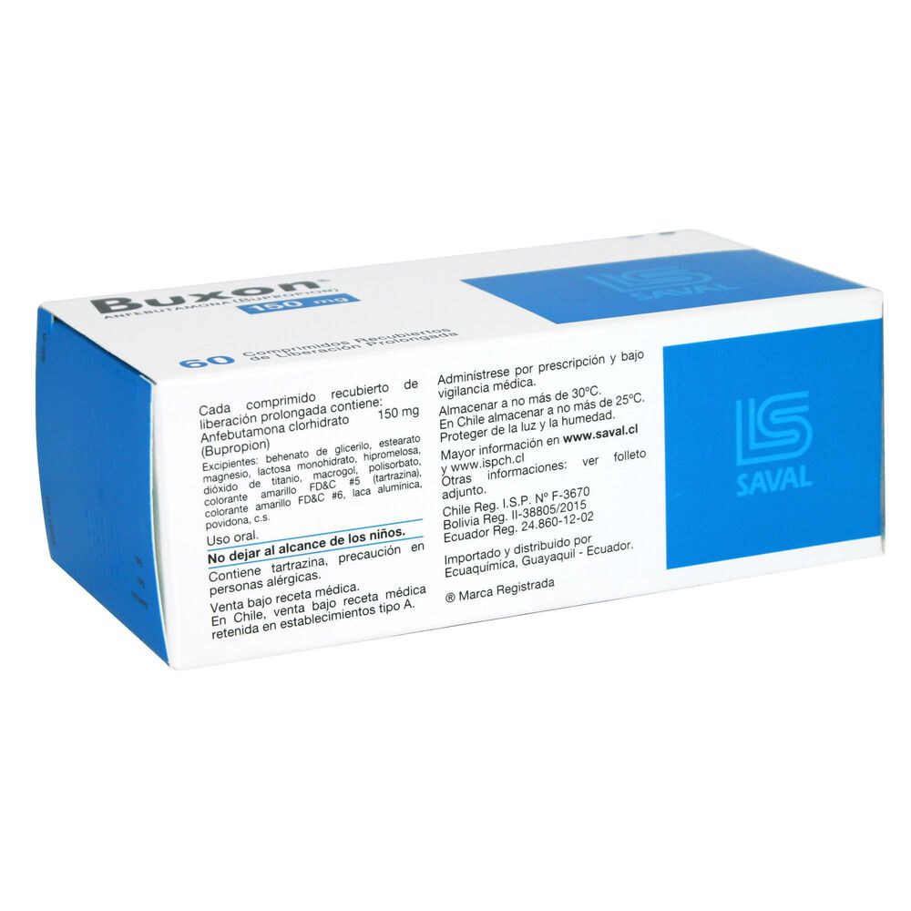 Buxon-Bupropion-(Anfebutamona)-150-mg-60-Comprimidos-imagen-2