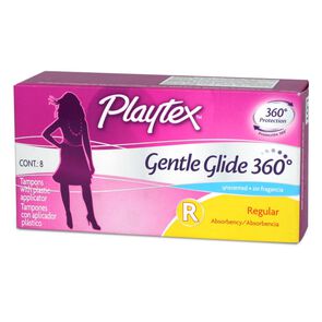 Tampón-Gentle-Glyde-Regular-con-Aplicador-Flujo-Leve-a-Moderado-8-Unidades-imagen