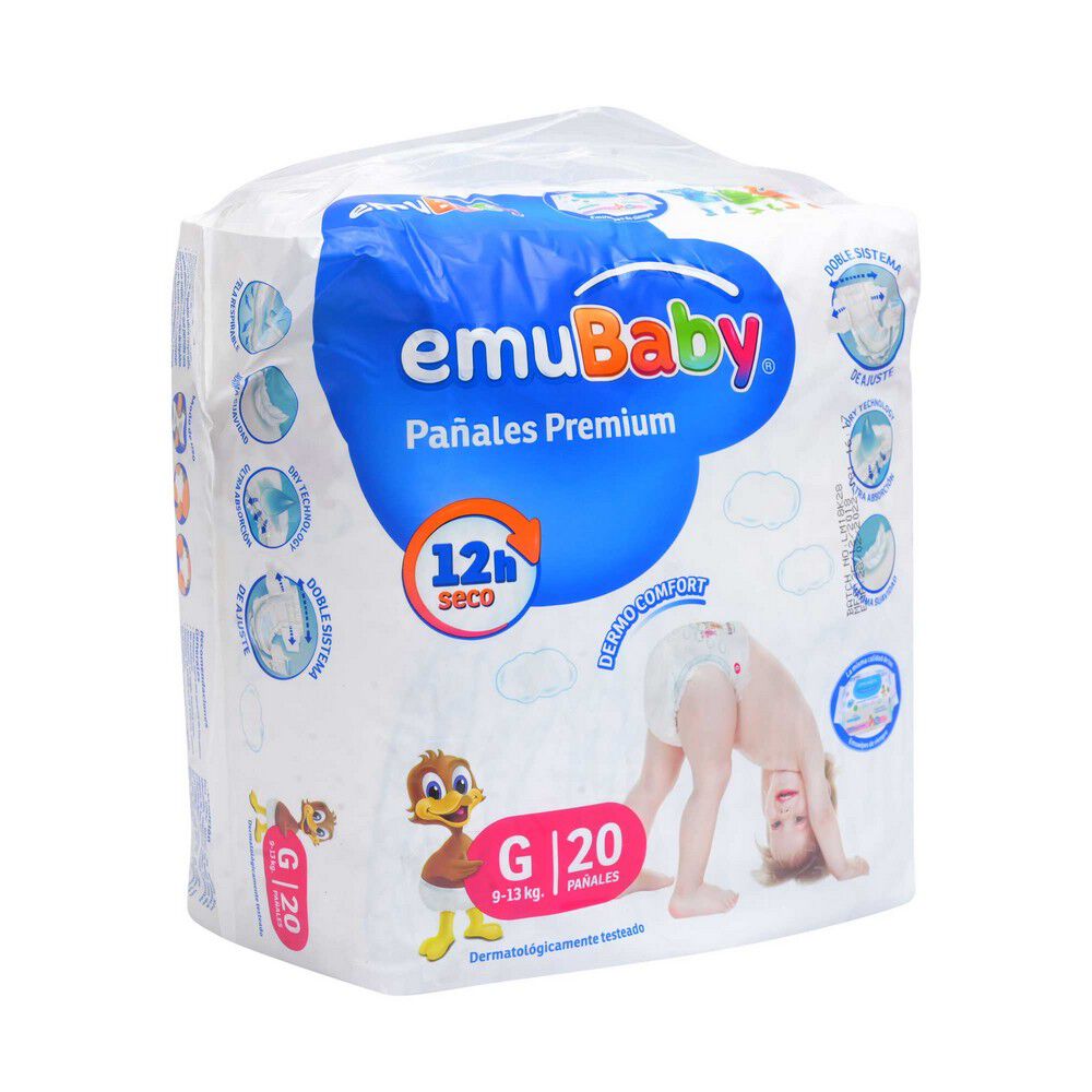 Pañales-Premium-12H-Seco-G-9-13Kg-x-20-imagen-2