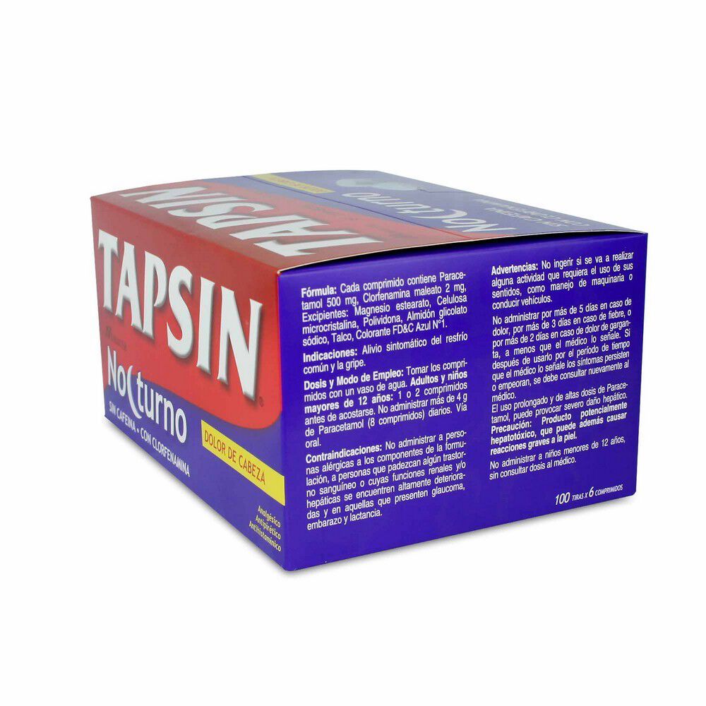 Tapsin-Nocturno-Paracetamol-500-mg-600-Comprimidos-imagen-2